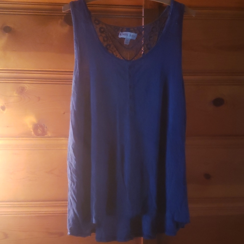 Knox Rose Crocheted Lace Tank Top